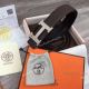Super High AAA replica Hermes Leather Belt - Diamond Inlay Gold H Buckle (6)_th.jpg